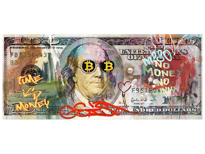 Glasbild Money Art image LAND