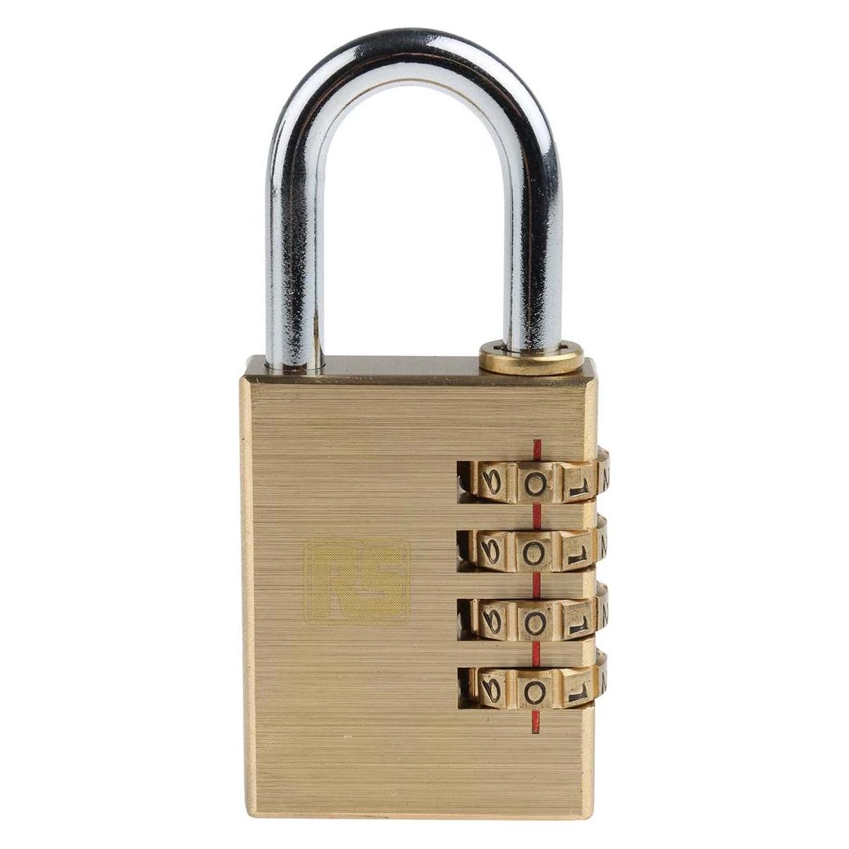 RS PRO Brass Combination Padlock 40mm (8274423)