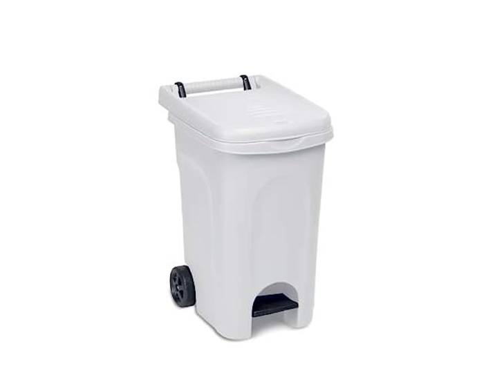 Stefanplast Urban Eco Abfalleimer für Pedale, 60 l, Weiß, wie abgebildet