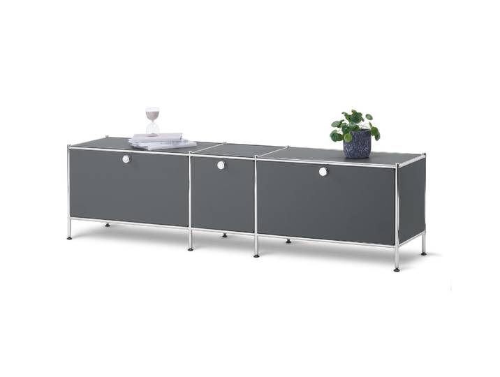 Tchibo - Lowboard »Cn3« mit 3 Klappen - 190x40x51,5cm - chrom -