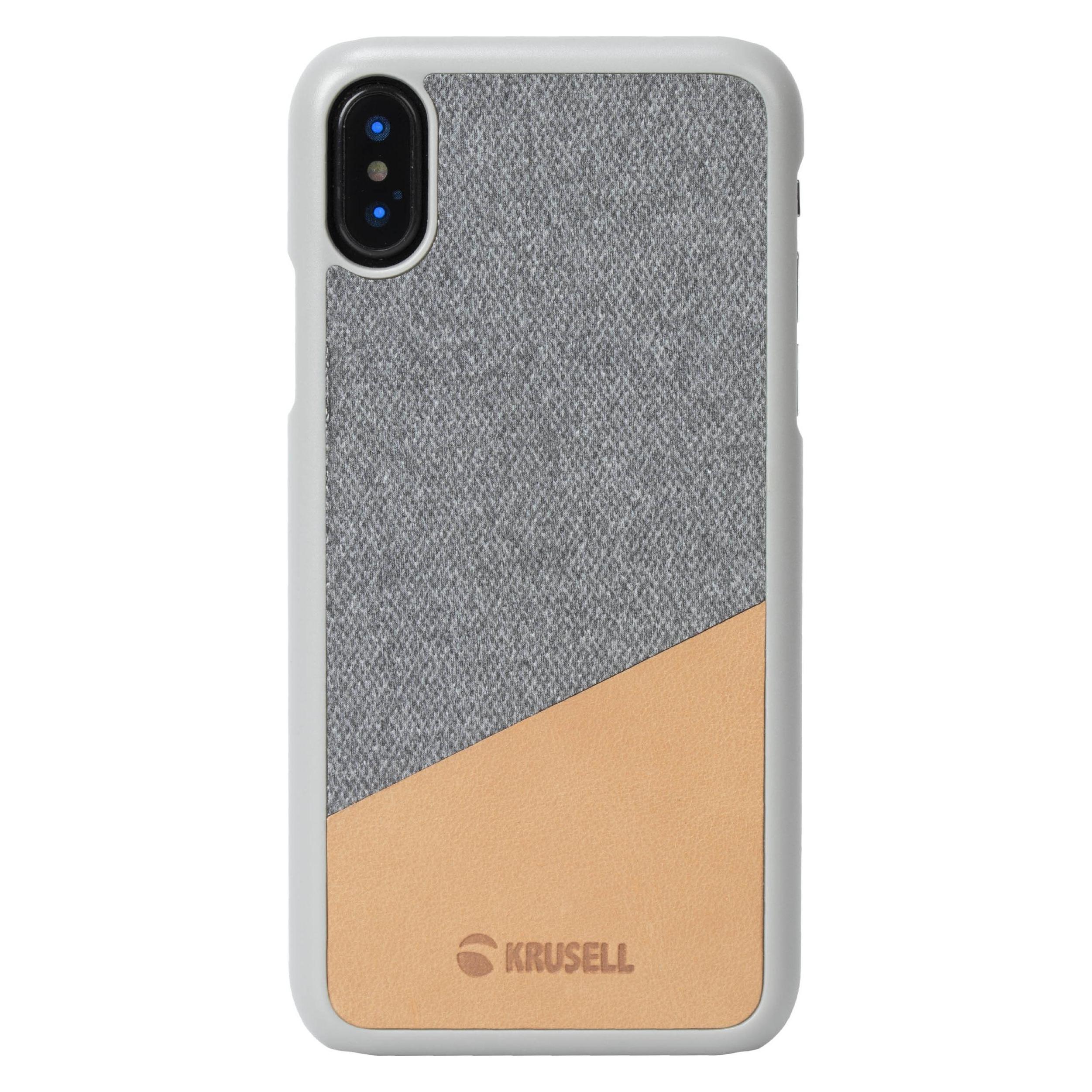 Krusell Tanum Cover Apple iPhone XS nude/grau (Apple iPhone X, Apple iPhone XS) (61439)