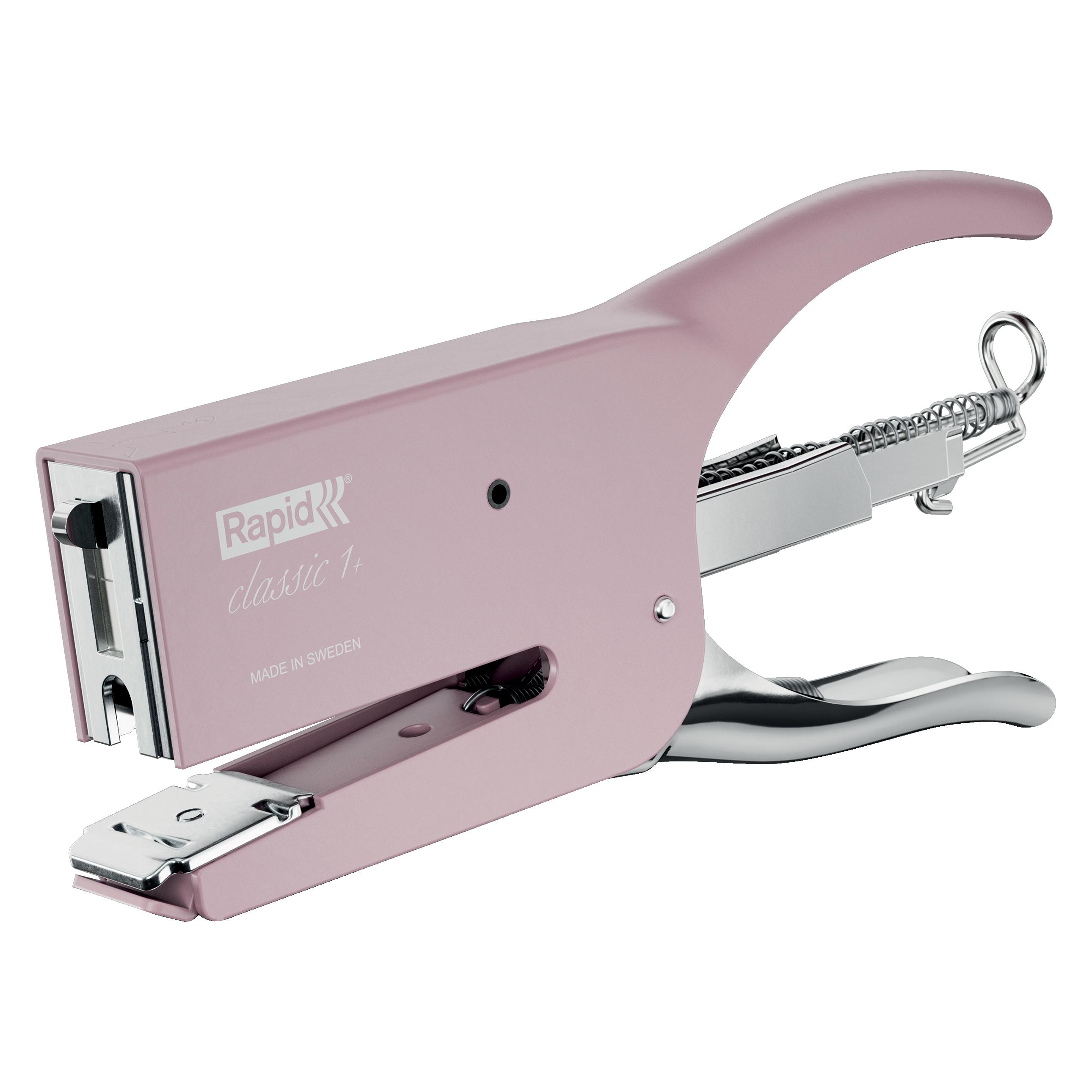 Rapid Heftzange Classic K1 Retro Strawberry Cream, rosa (50 Blätter) (5000498)