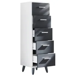 Midischrank Landos ca. 30x1800 cm Anthr./Weiß