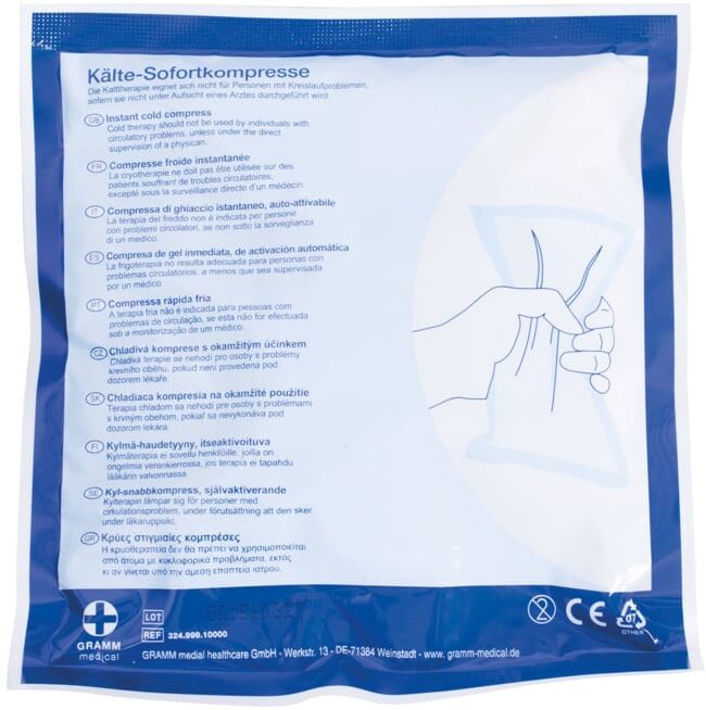 Gramm Medical Compresse froide instantanée auto-activable, 150 x 170 mm (324.999.10000)