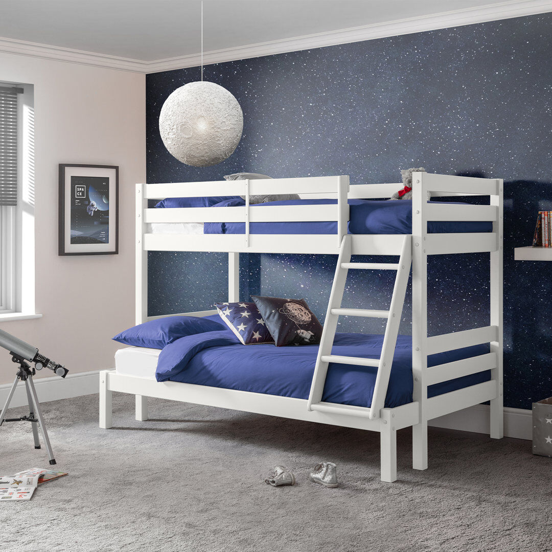 Harriet Bee Aaru Triple Sleeper Bunk - Surf White Surf White UK Single - DE 90 x 190 cm;UK Small Double - DE 120 x 190 cm