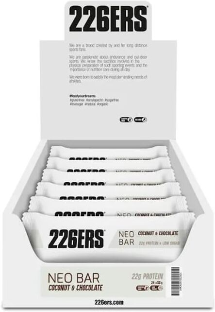 226ers Neo Bar 45% Protein 24 x 50g Chocolate Preto