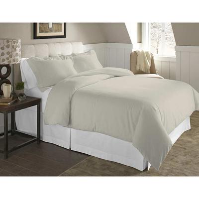 Pointehaven 200 GSM Solid Superior Flannel Soft Cotton Oversized Duvet Sets