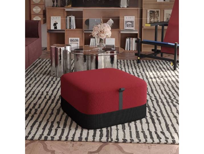 Coussin de sol élégant en tatami, pouf ottoman stylé pour salon, décoration minimaliste, tabouret de siège, mobilier simple pour la maison