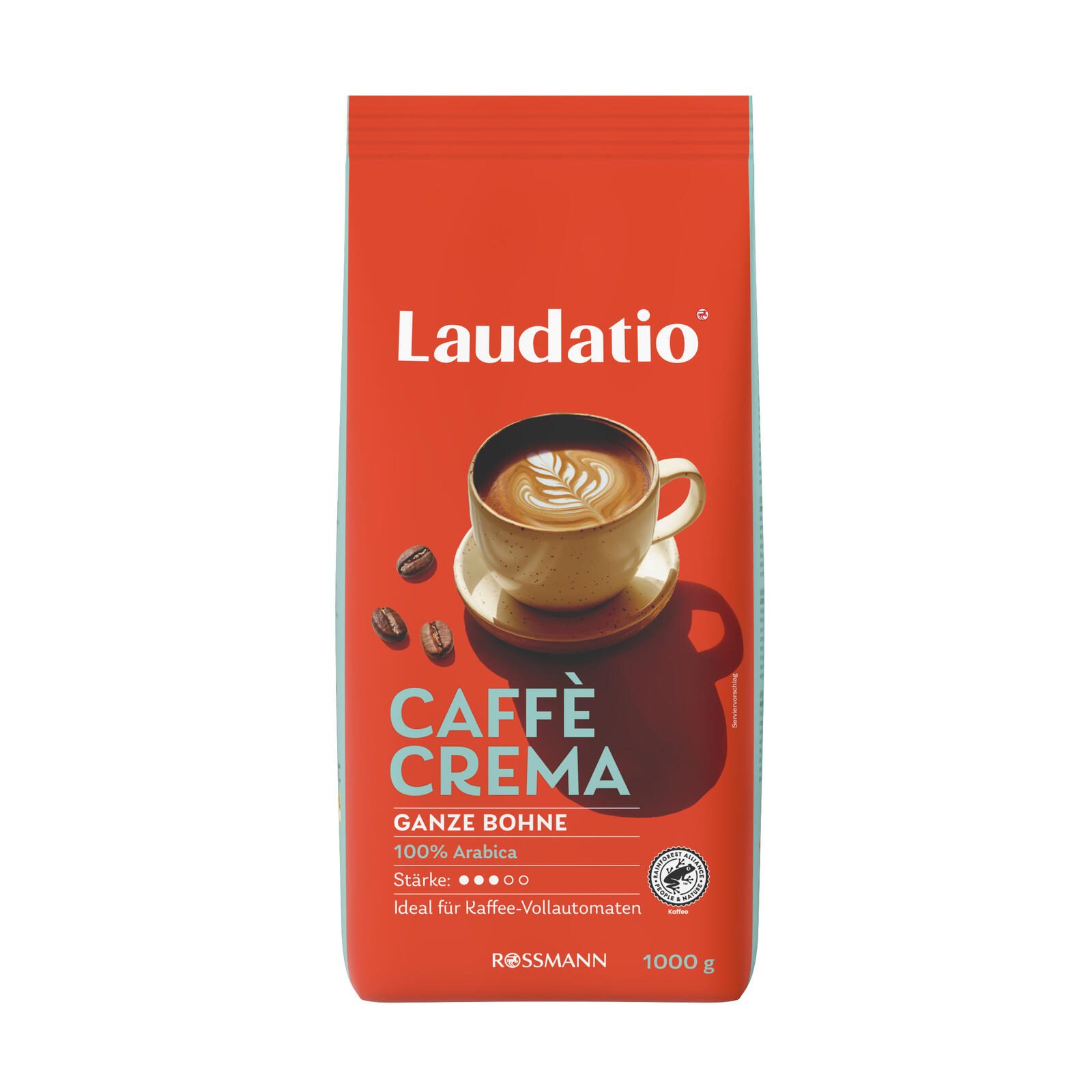 LAUDATIO Caffè Crema Kaffeebohnen 1,0 kg 4068134078988