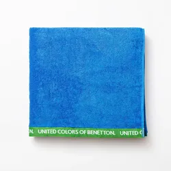 Benetton - Handtuch 90 x 160 Bio-Baumwolle, 450 g/m2, Blau