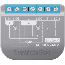 SWB W5502320 - 2-Kanal Schaltaktor, Messfunktion, WLAN, Bluetooth, Matter