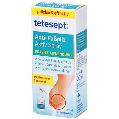 Tetesept Anti-Fußpilz Aktiv Spray 25 ml
