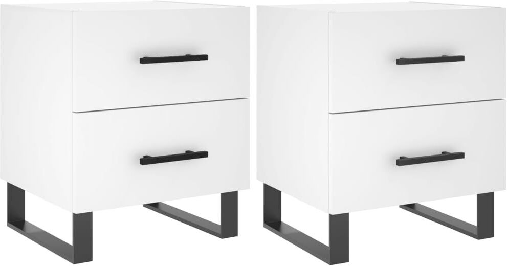 Borough Wharf Introduce an air of modern charm to your interior with these bedside cabinets! Concrete Grey 47.5cm H X 40cm W X 35cm D
