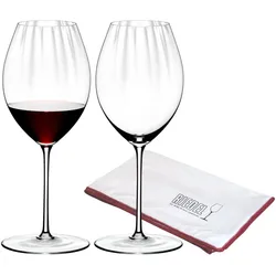 Riedel Performance Syrah Shiraz Gläser inklusive Poliertuch, Weingläser, Transparent