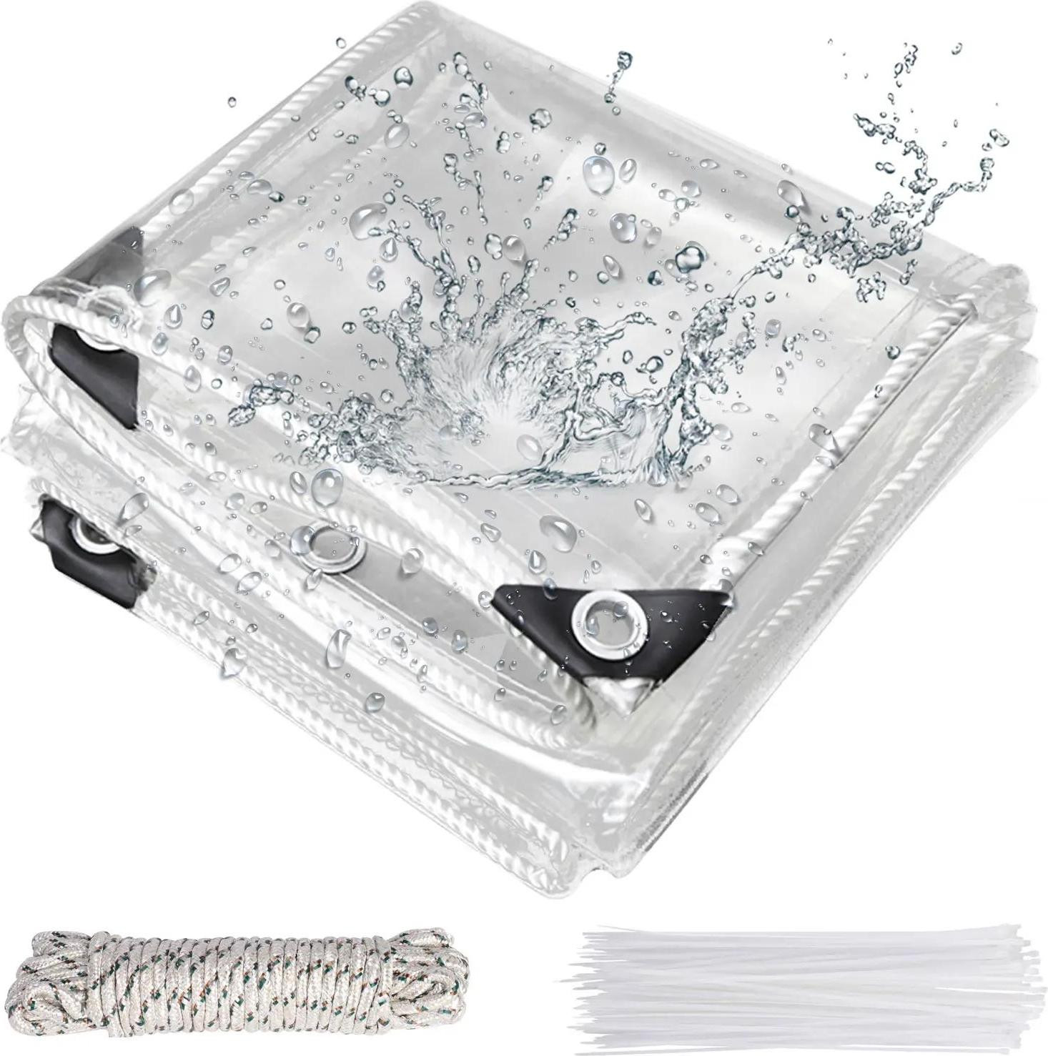 StarTech PVC afdekkleed Transparant Waterdicht B: 2 m, D: 4 m