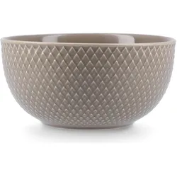 Lyngby Porcelaen - Rhombe Earth Bowl - Clay - Ø13 cm, Schüssel + Schale, Braun
