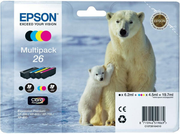 Epson T2616 Sampak 4 Farver