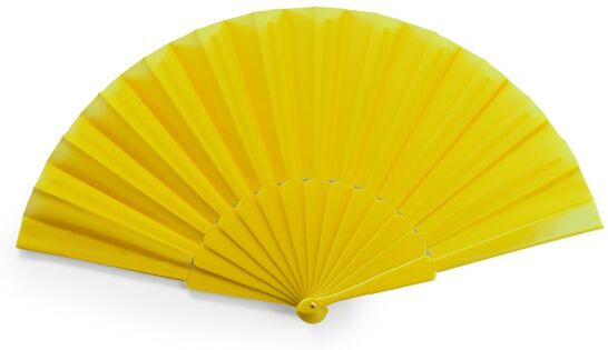 Éventail personnalisable en polyester et plastique Albero jaune TAILLE UNIQUE ADULTE