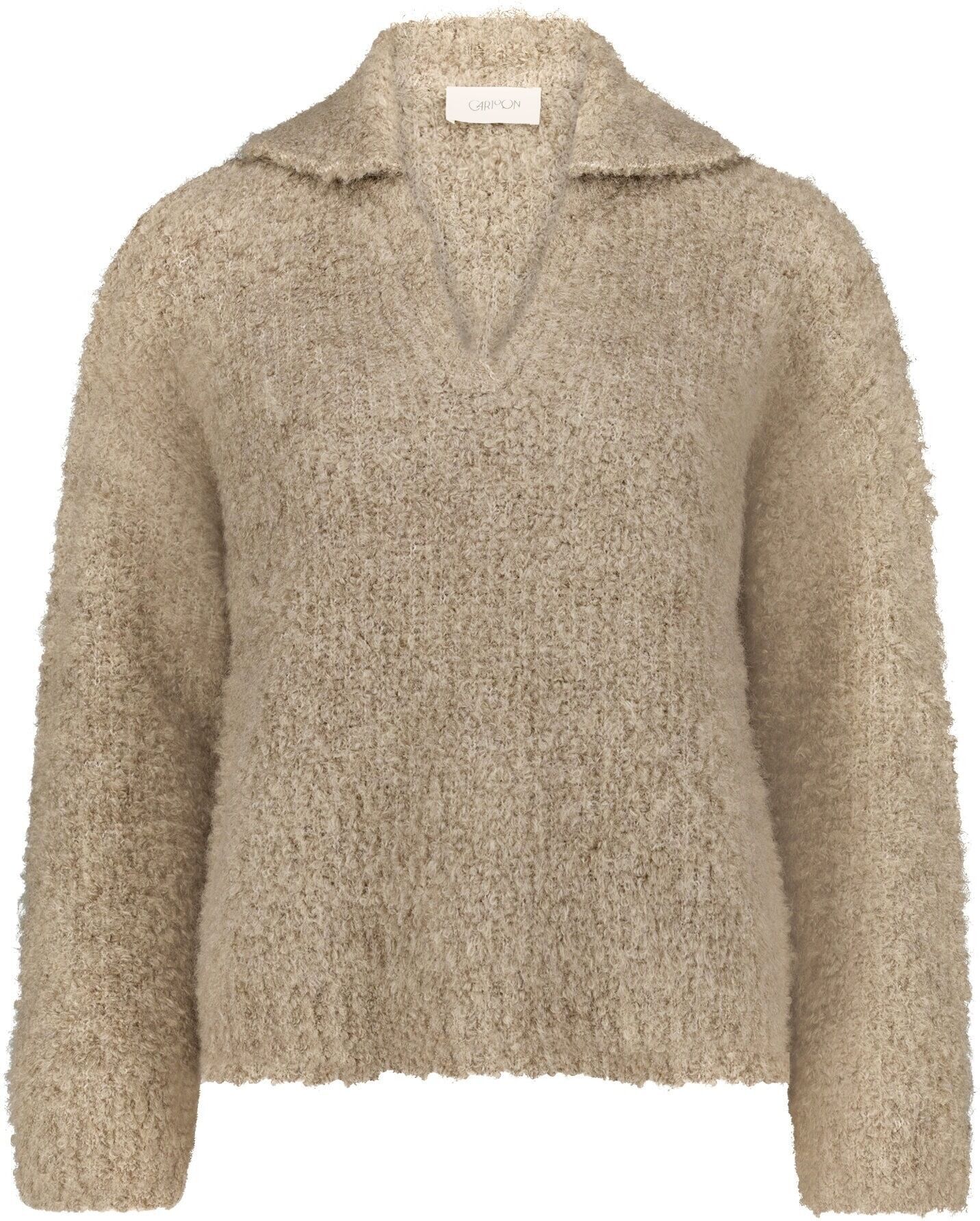 Strickpullover CARTOON "Strickpullover mit V-Ausschnitt", Damen, Gr. 38, beige (light mauve), Pullover Strickpullover