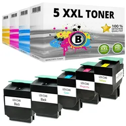 Druckfuxx, Toner, 5x XL Toner für LEXMARK CX543DN X544DN X544DTN X544DE X544N SPAR SET X