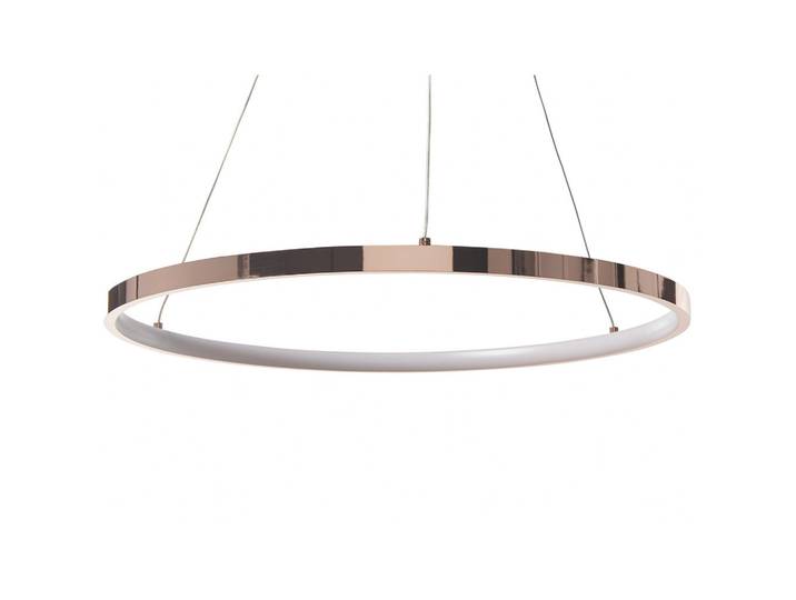 Beliani Hängeleuchte Jordan 50/50/100 cm, Roségold, Metall, LED integrated, 50x100x50 cm, Lampen & Leuchten, Innenbeleuchtung, Hängeleuchten, Pendelleuchten