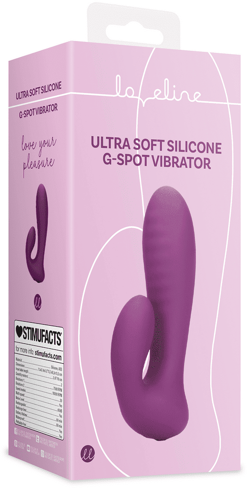 Loveline Ultra Soft Silicone G-Spot Vibrator - Orchidee Purple