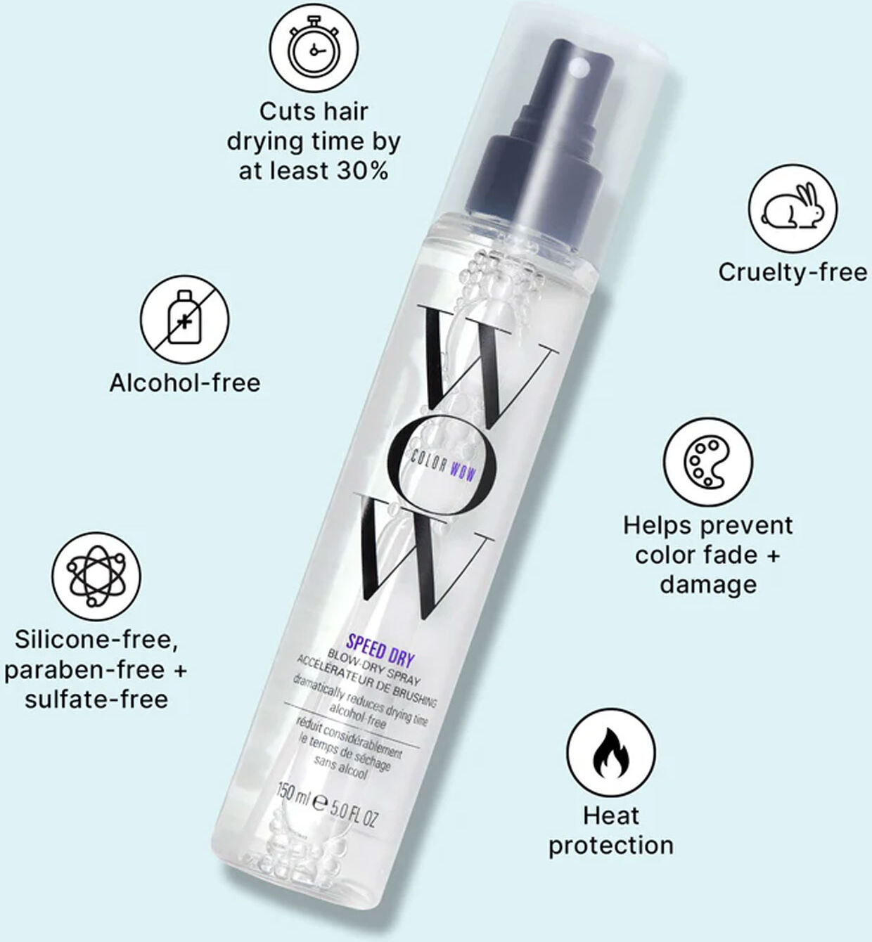 COLOR WOW Speed Dry Blow-Dry Spray 150ml