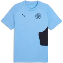 Puma, Herren, Sportshirt, MCFC PUMATECH Pocket Tee (XL), Blau