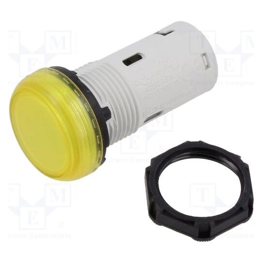 Lovato Einteilige gelbe LED-Anzeigelampe 24V AC (LPMLB5)