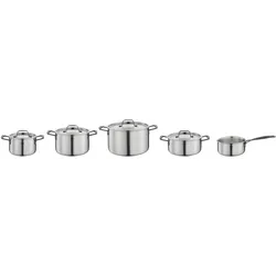 Spring Bratentopf, Pfannenset + Topfset, Silber