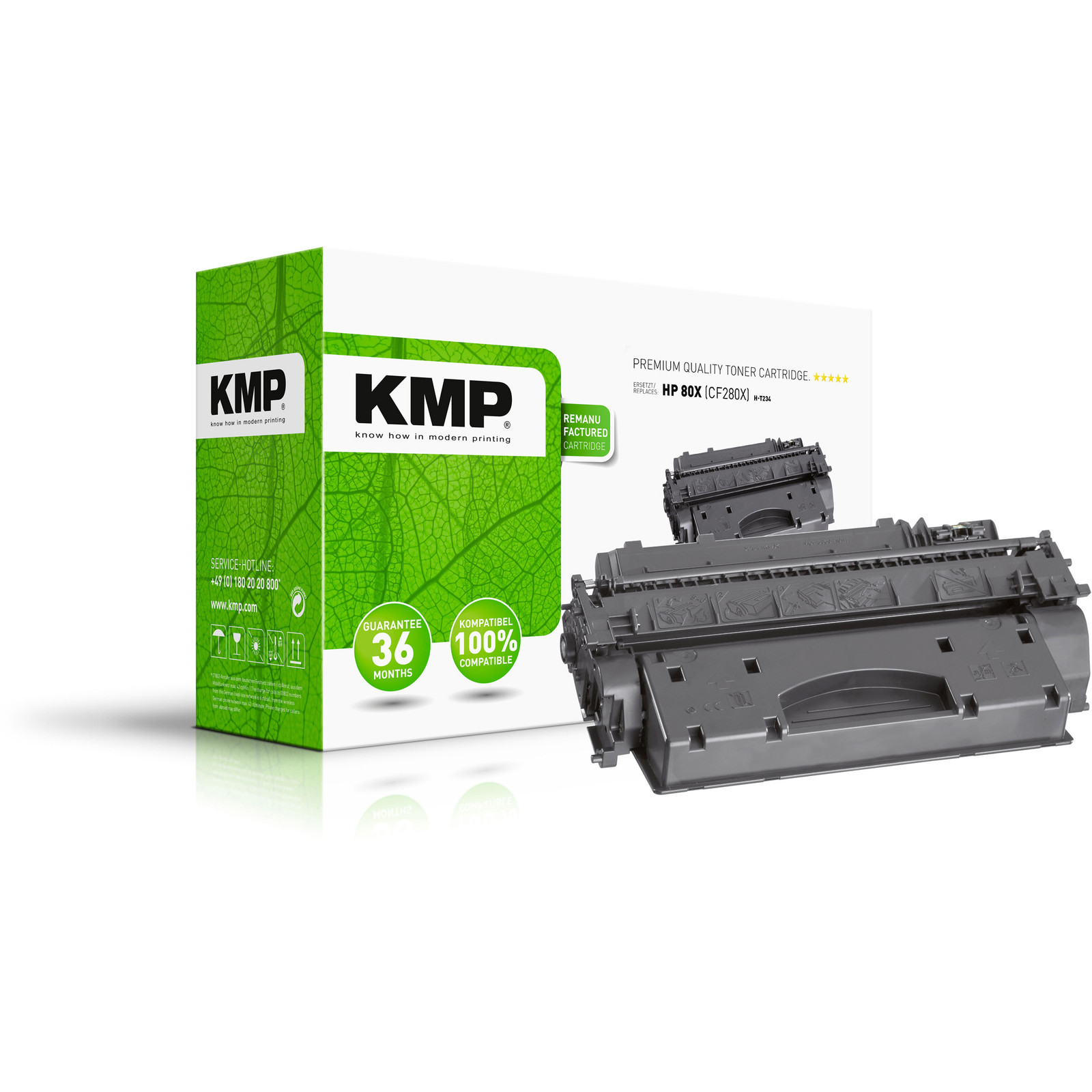 KMP Printtechnik AG Tonercartridge HP CF280X, zwart
