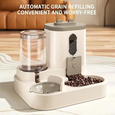 Inspire Curations PurrFlow 2 in 1 Automatic Cat Feeder & Water Dispenser Automatic Cat Feeder With Integrated Water Bowl blue