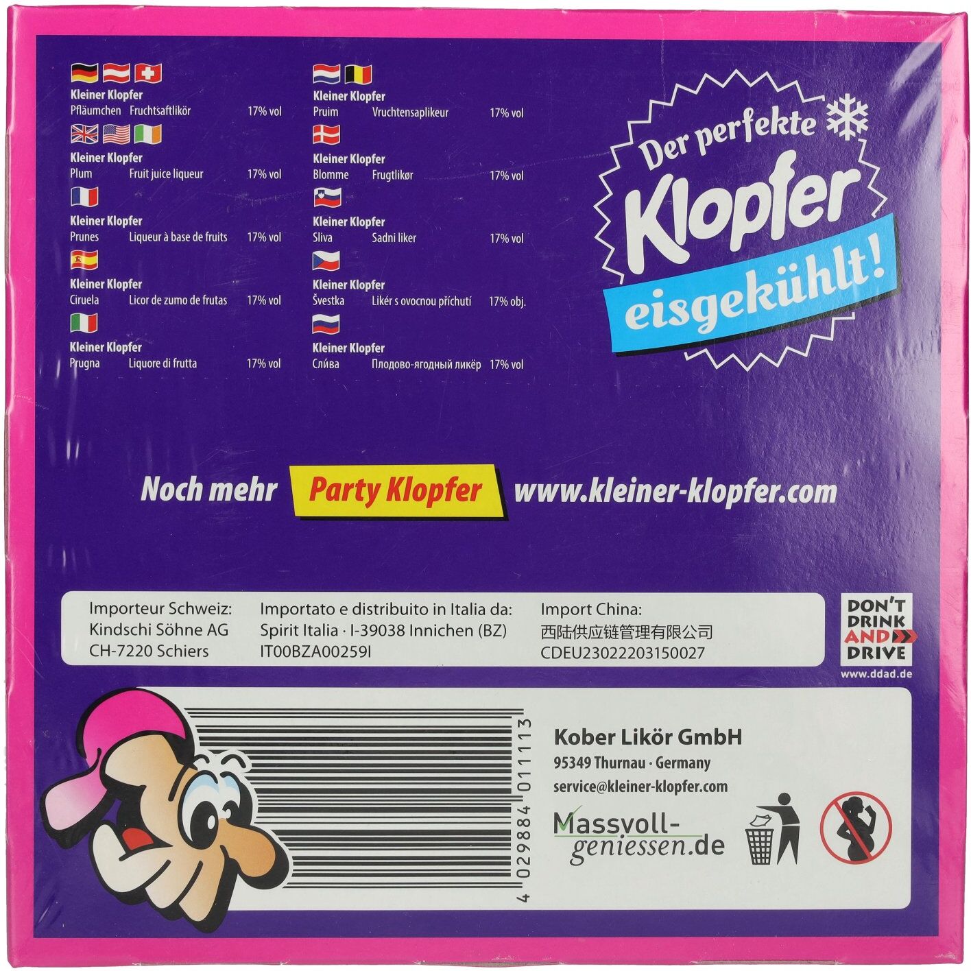 Kleiner Klopfer Pfläumchen 17% Vol. 25x0,02l
