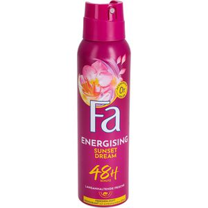 Fa Deodorant Energising Sunset Dream, Spray, für Damen, 48h Schutz, ohne Aluminium, 150 ml