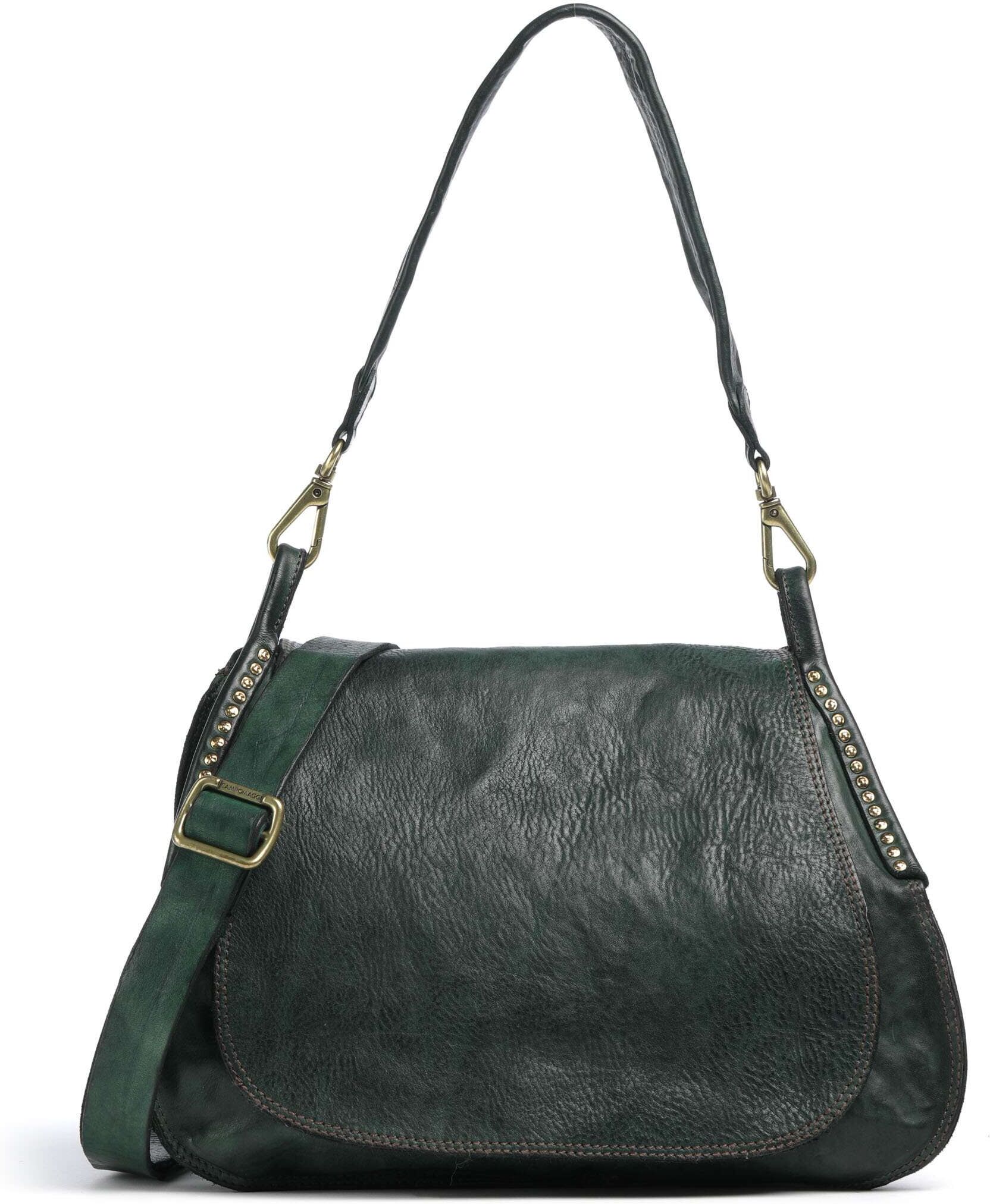Campomaggi   Leer Hobo tas   groen