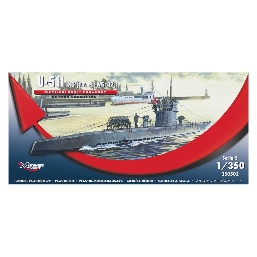 Mirage Hobby German U-Boot U-511 - IX C (turmI+WGr42) (350502)