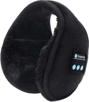 Inspire Picks Bluetooth Music Earmuffs Wireless Winter Sports Earmuffs With Velvet Warmth black