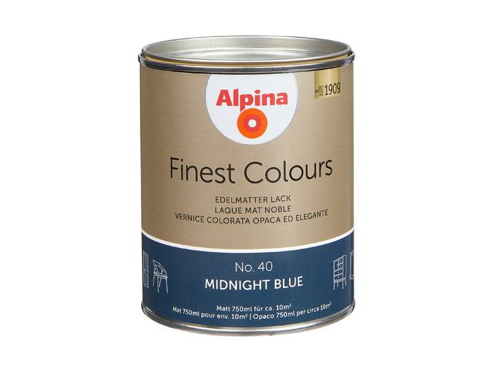 Alpina Lack Finest Colours Midnight Blue 0.75 l Matt