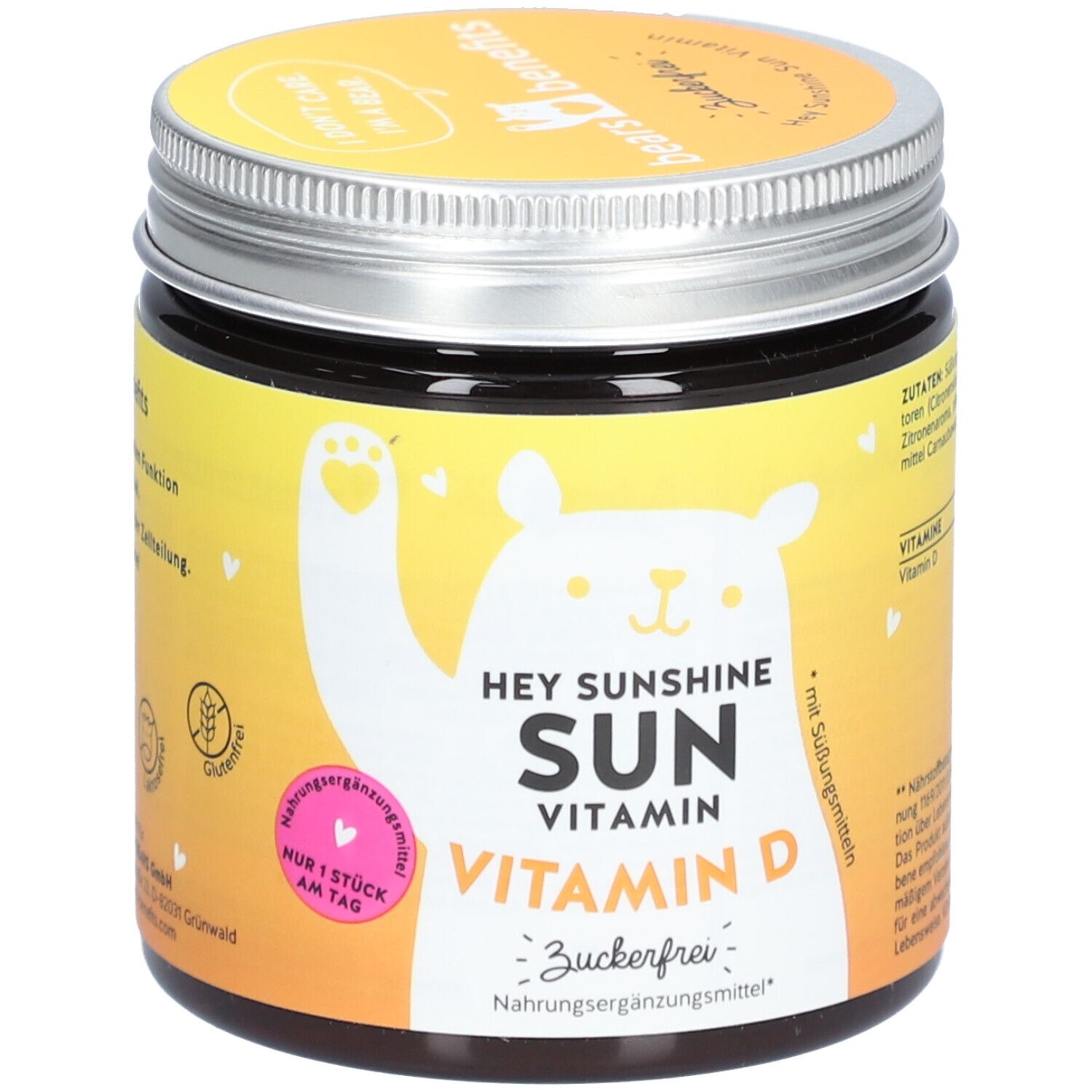 Hey Sunshine Sun Vitamins mit D3, sugarfree // 60 St Kaudragees