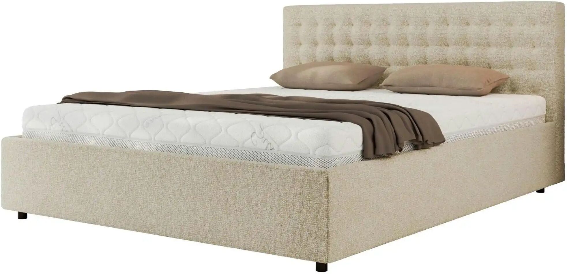 Höffner Polsterbett 160x200 Creme mit Bettkasten Pavo Classic ¦ creme ¦ Maße (cm): B: