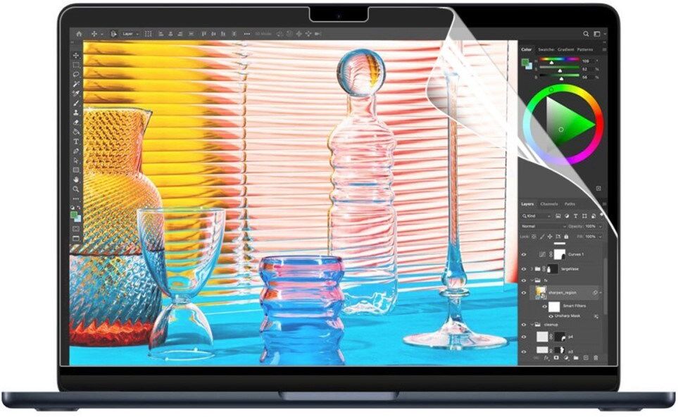 TABLETCOVERS.DK MacBook Air 13" M5/M4/M3/M2 (2026-2022) Skærmbeskyttelsesfilm - Gennemsigtig