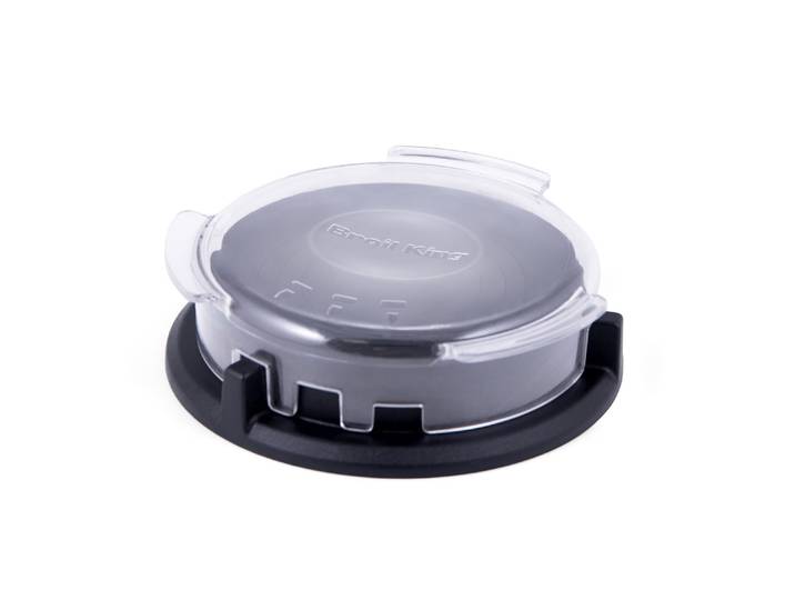 Burgerpresse BROIL KING Deluxe, 11,5 cm, Rund , schwarz (schwarz, transparent), Ø:11,5cm, Kunststoff, Küchenpressen, Burgerpresse
