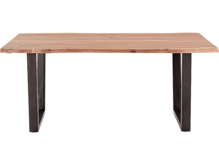 Esstisch MCA LIVING Calabria , braun (akazie natur, antik gewischt, akazie natur), B:180cm H:78cm T:100cm, 100% Akazie, Tische, Esstisch, Massivholz mit Baumkante