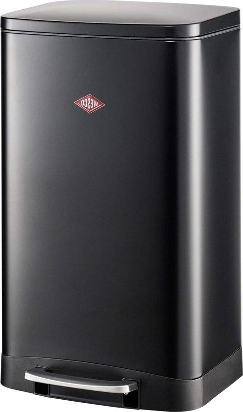 Famanu Abfallbehälter Metall matt schwarz - BxHxT 379x658x352 mm