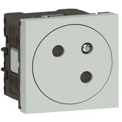 Legrand 077197L Link Steckdose 45° F/B Standard erhöht Berührungsschutz Mosaic grau