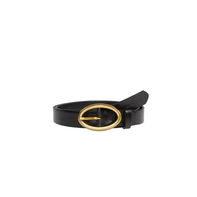 Ledergürtel MARC O'POLO, Damen, Gr. 85, schwarz, Rindsleder, Gürtel Ledergürtel, mit elegantem, minimalistischen Design