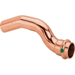 Ueberbogen PROFIPRESS 2427, für Heizung 18mm, aus Kupfer, mit 1 Muffe, für Wasser