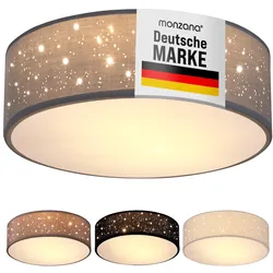 Monzana Deckenlampe Sternenhimmel 30cm grau