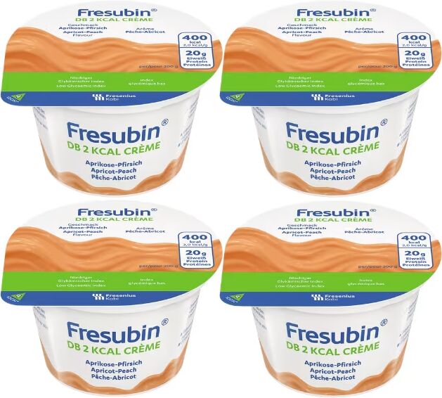 Fresubin DB 2 KCAL Creme Pêssego e Alperce 4x200g