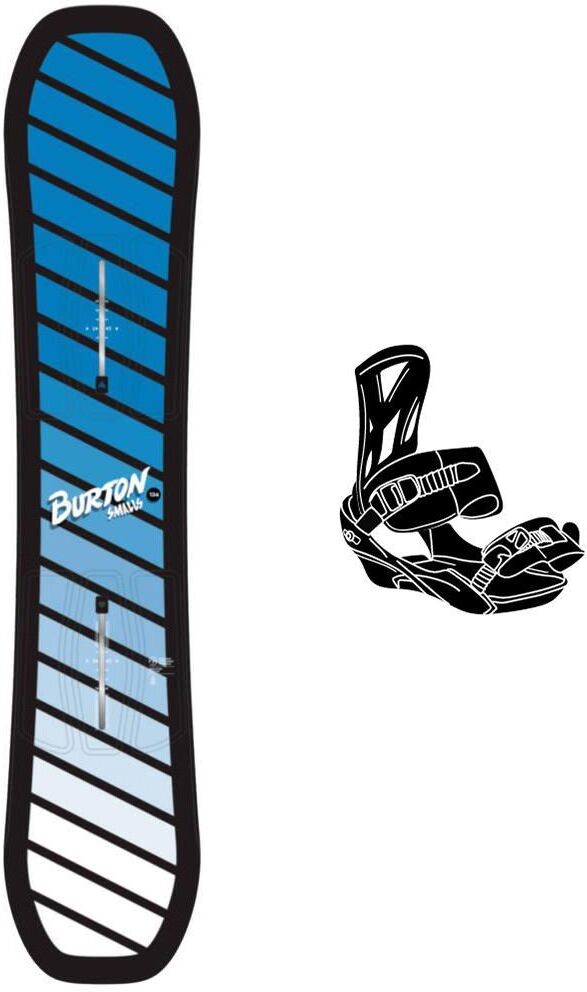 Burton  - Pack Planche Snowboard Smalls Blue - 134 + Goodtime - Planche Snowboard
